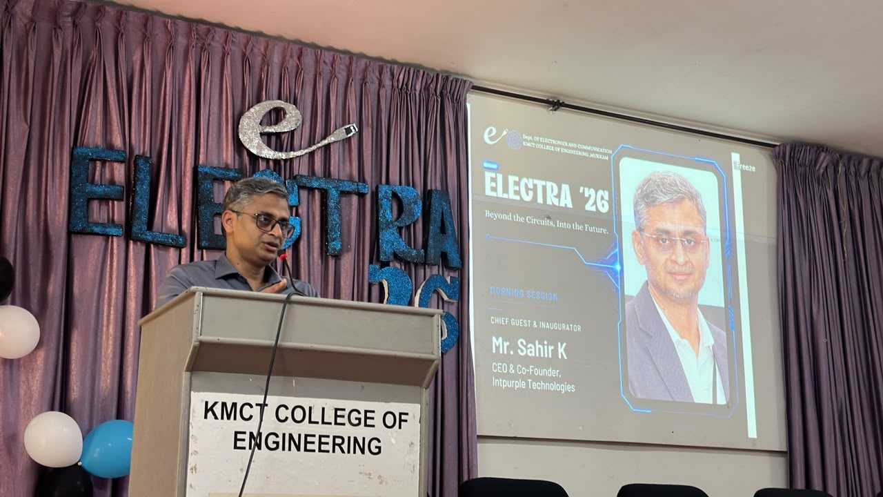 Live tech talk by chief guest Mr. Sahir K